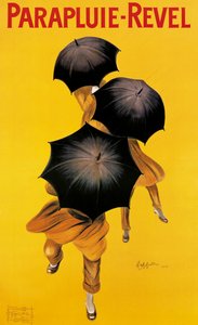 Poster pubblicitario per ombrelli 